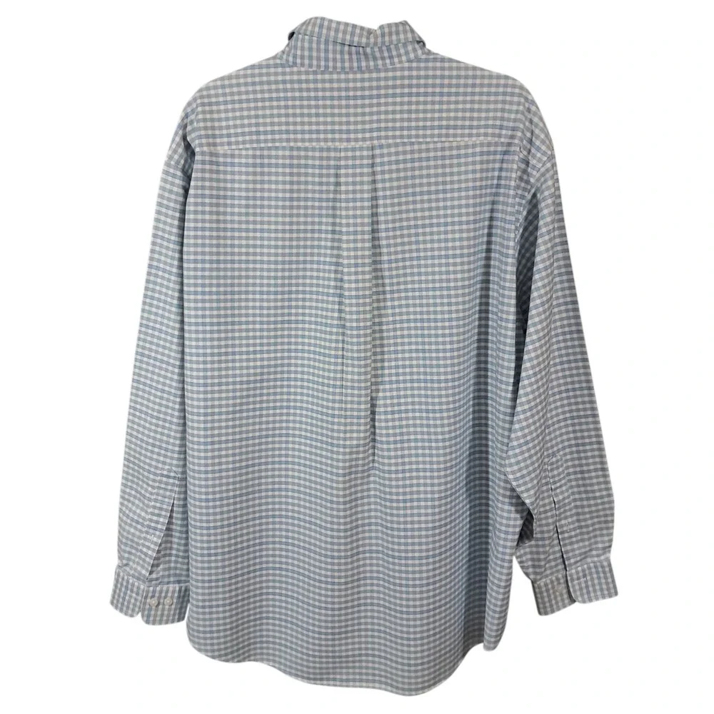 Brooks Brohers‎ Lot 2 Mens XL Multi Plaid Blue Orange Check Long Sleeve Shirts